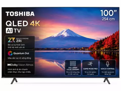 Smart Tivi QLED Toshiba AI 4K 100 inch 100Z570RP