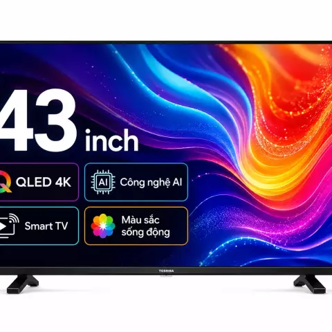 Smart Tivi QLED Toshiba AI 4K 43 inch 43M450RP