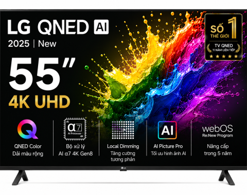 Smart Tivi QNED LG AI 4K 55 inch 55QNED81ASA