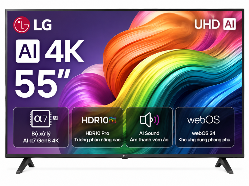 Smart Tivi LG AI 4K 55 inch 55UA8450PSA