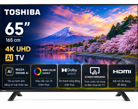 Smart Tivi Toshiba AI 4K 65 inch 65C350RP