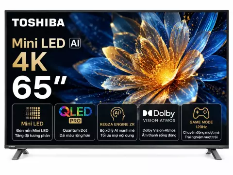 Smart Tivi Mini LED Toshiba AI 4K 65 inch 65Z670RP