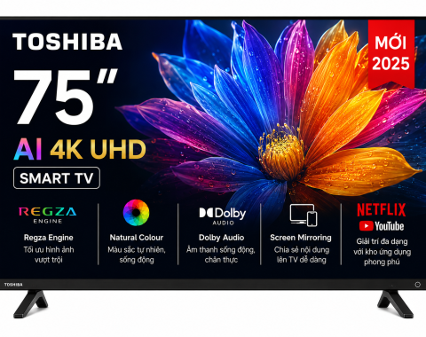 Smart Tivi Toshiba AI 4K 75 inch 75C350RP