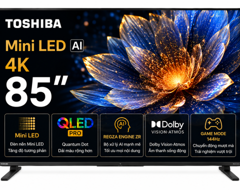 Smart Tivi Mini LED Toshiba AI 4K 85 inch 85Z670RP