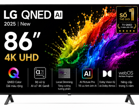 Smart Tivi QNED LG AI 4K 86 inch 86QNED81ASA