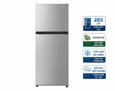 Tủ lạnh Aqua Inverter 283 lít AQR-T299FA(SL)