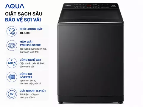 Máy giặt Aqua 10.5 kg AQW-FR105JT BK
