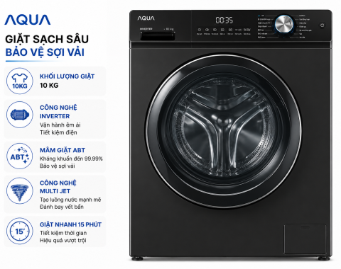 Máy giặt Aqua Inverter 10 kg AW10-B4959U1K(B)