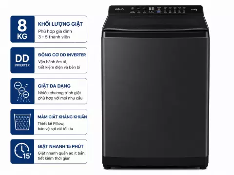 Máy giặt Aqua 8 kg AWM8-316K(B)