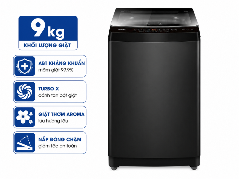 Máy giặt Aqua 9 kg AWM9-316K(B)