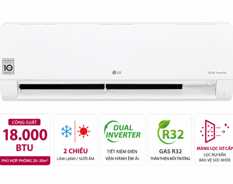 Điều hòa LG 2 chiều 18.000BTU inverter B18END