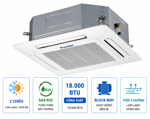 Điều hòa âm trần Funiki 2 chiều 18.000BTU CH18MMC1