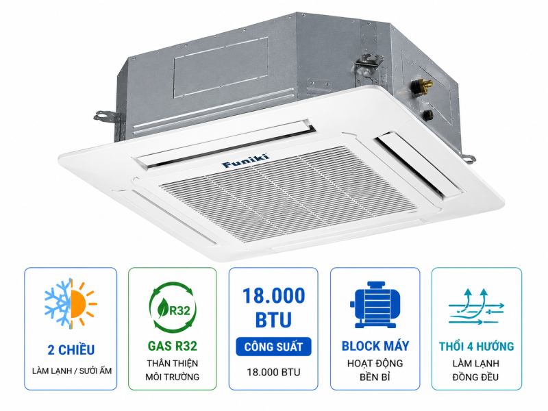 Điều hòa âm trần Funiki 2 chiều 18.000BTU CH18MMC1
