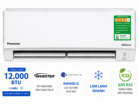 Điều hòa Panasonic Inverter 12000 BTU CU/CS-PU12AKH-8