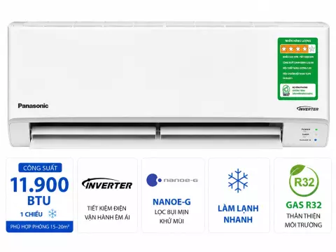 Điều hòa Panasonic Inverter 11900 BTU CU/CS-PU12XKH-8M