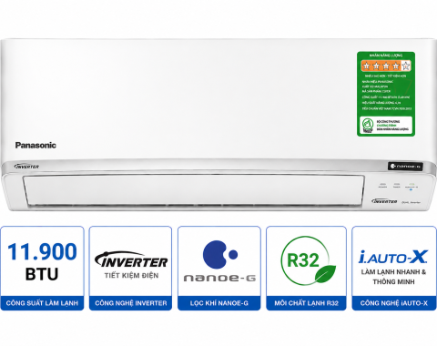 Điều hòa Panasonic Inverter 11900 BTU CU/CS-XU12XKH-8