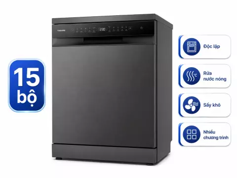Máy rửa chén độc lập Toshiba DW-15F7(G)-VN