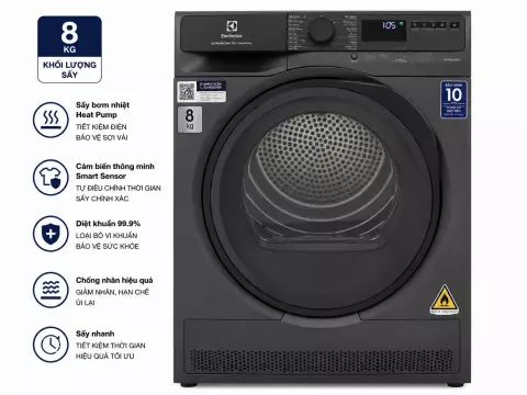 Máy sấy bơm nhiệt Electrolux UltimateCare 8 kg EDH803J5SC