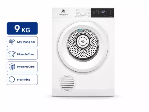 Máy sấy thông hơi Electrolux UltimateCare 9 kg EDS904H3WC