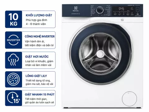 Máy giặt Electrolux UltimateCare 500 Inverter 10 kg EWF1023P5WC