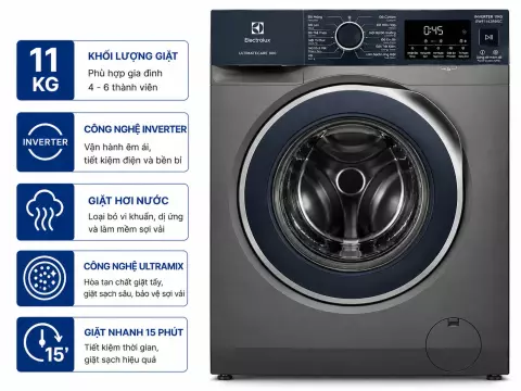 Máy giặt Electrolux UltimateCare 900 Inverter 11 kg EWF1142R9SC