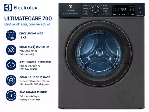 Máy giặt Electrolux UltimateCare 700 Inverter 11 kg EWF1143R7SC