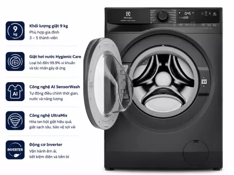 Máy giặt Electrolux UltimateCare 500 Inverter 9 kg EWF9023P5SC