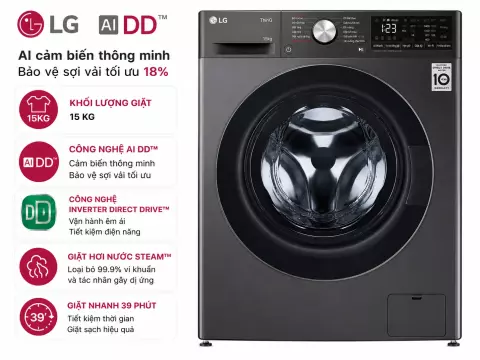 Máy giặt LG AI DD Inverter 15 kg F2515SNTG