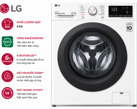Máy giặt lồng ngang LG Inverter 9kg FB1209S6W1