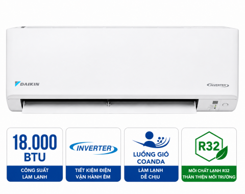 Điều hòa Daikin inverter 18000 BTU 1 chiều FTKB50ZVMV