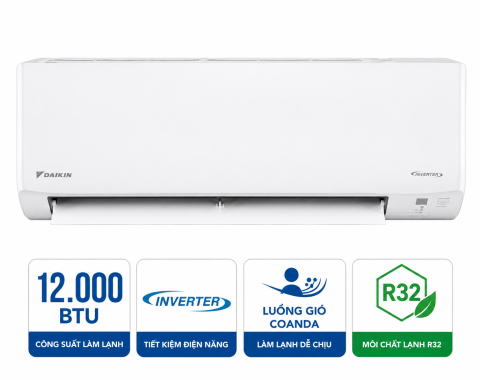 Điều hòa Daikin 1 chiều 12.000BTU inverter FTKF35ZVMV