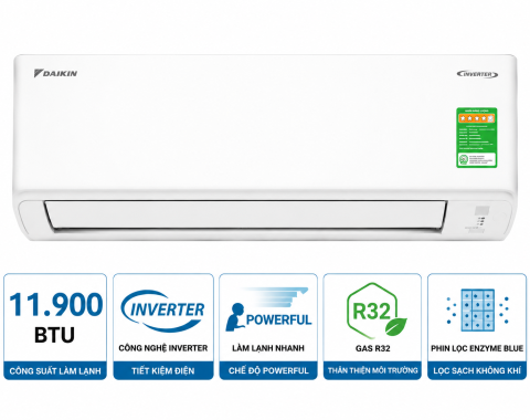 Điều hòa Daikin Inverter 11900 BTU FTKZ35VVMV