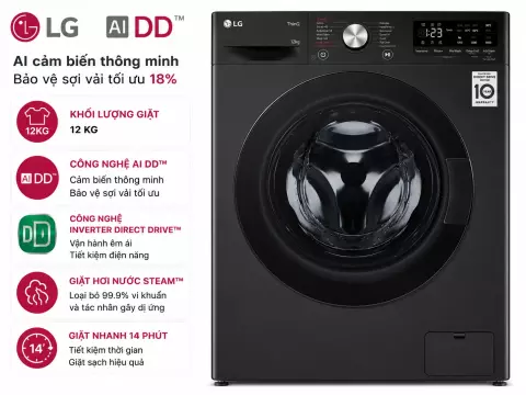 Máy giặt LG AI DD Inverter 12 kg FV1412S3BA