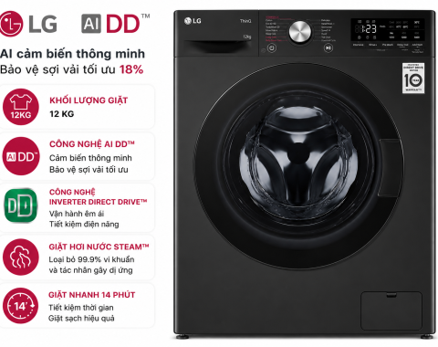 Máy giặt LG AI DD Inverter 12 kg FV1412S3BA