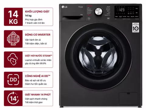 Máy giặt LG Inverter 14 kg FV1414S3BA