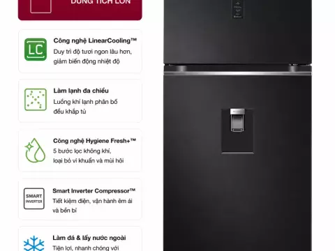 Tủ lạnh LG Inverter 374 lít GN-D372BLA