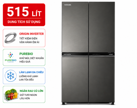 Tủ lạnh Toshiba Inverter 515 lít Multi Door GR-RF669WI-PGV(A9)-BG
