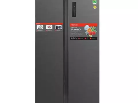 Tủ lạnh Toshiba Inverter 555 lít Side By Side GR-RS696WI-PMV(60)-AG