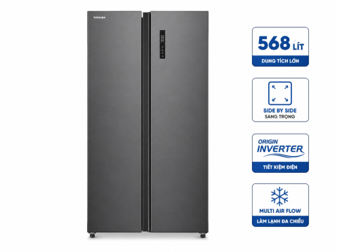 Tủ lạnh Toshiba Inverter 568 lít Side By Side GR-RS755WIA-PGV(22)-XK