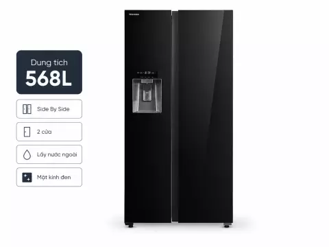 Tủ lạnh Toshiba Inverter 568 lít Side By Side GR-RS755WIA-PGV(22)-XK