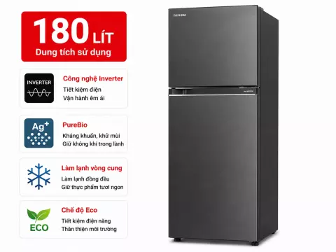 Tủ lạnh Toshiba Inverter 180 lít GR-RT234WE-PMV(52)