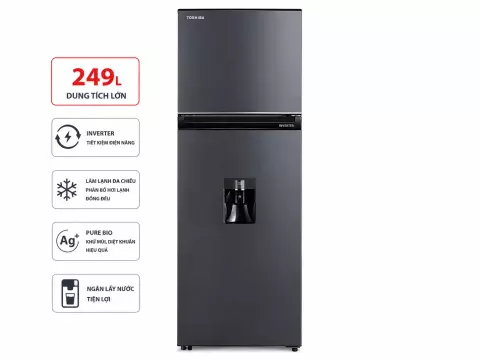 Tủ lạnh Toshiba Inverter 249 lít GR-RT325WE-PMV(06)-MG