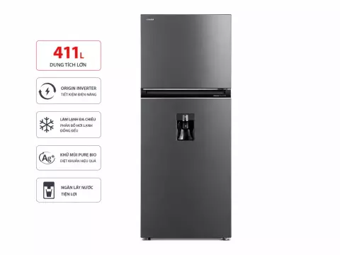 Tủ lạnh Toshiba Inverter 407 lít GR-RT535WE-PMV(06)-MG