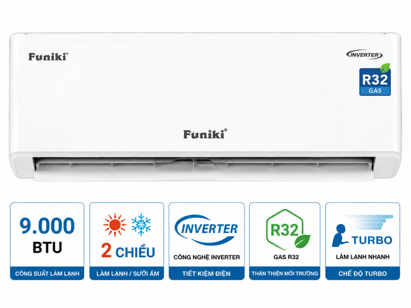 Điều hòa Funiki Inverter 9000 BTU HIC09TMU.ST3
