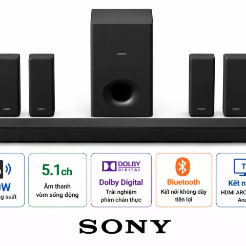 Bộ loa thanh Sony HT-S40R 600W