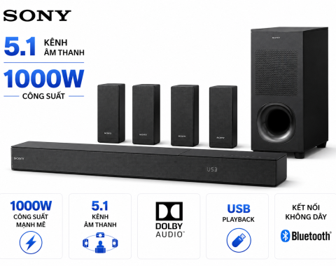 Bộ loa Sony 5.1 HT-S700RF 1000W