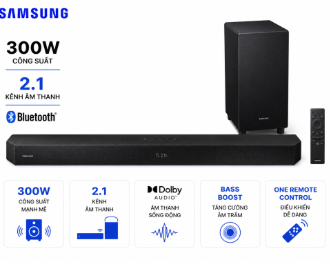 Bộ loa thanh Samsung HW-B450F/XV 300W