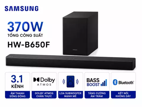 Bộ loa thanh Samsung HW-B650F/XV 370W