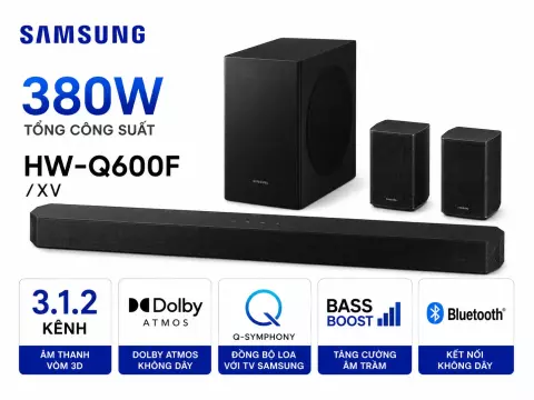 Bộ loa thanh Samsung HW-Q600F/XV 380W
