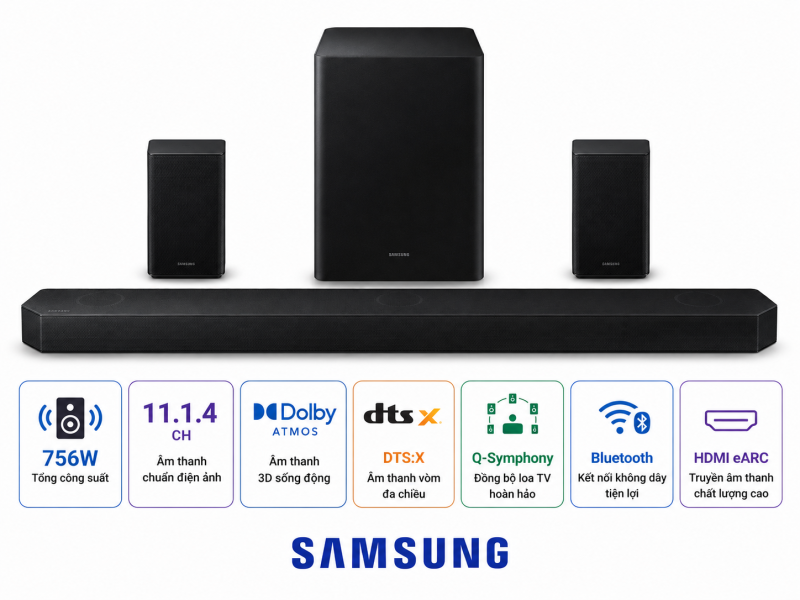 Bộ loa thanh Samsung HW-Q990F/XV 756W